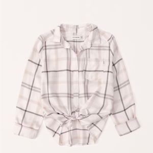 NWT Abercrombie Girls Flannel Shirt
